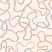 Abstract seamless pattern with swirl lines. Ornamental drawn texture. Abstract backdrop with chaotic flowing wriggling lines. Creative tiled background. vector