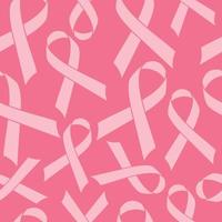 Cinta rosa de patrones sin fisuras cáncer antecedentes médicos ilustración vectorial vector