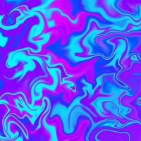 Holographic in neon color. Bright neon illustration of liquid swirl marble pattern. Modern foil background in vivid color, swirl pattern abstract background. Rainbow Colorful digital art surface. photo