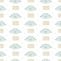 Vector hand drawn boho eyes doodles repeat pattern