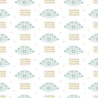 Vector hand drawn boho eyes doodles repeat pattern