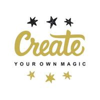 Create Your Own Magic vector