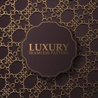 Luxury ornament pattern design background vector