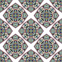 Ethnic boho seamless pattern. Tribal art print. Colorful border background texture. Fabric, cloth design, wallpaper, wrapping vector