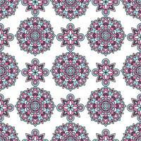 Trendy color tribal pattern, outline style vector