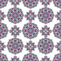 Trendy color tribal pattern, outline style vector