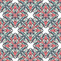 Creative Ethnic Style Square Seamless Pattern. Unique geometric vector swatch. Perfect for screen background, site backdrop, wrapping paper, wallpaper, textile and surface design. Trendy boho tile.