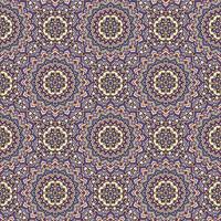 Abstract geometric design in pastel colors. Ethnic decorative art in pink, blue and gray. Indian style pattern. vector
