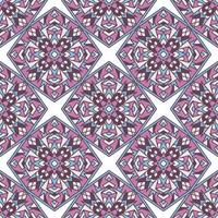 Creative Ethnic Style Square Seamless Pattern. Unique geometric vector swatch. Perfect for screen background, site backdrop, wrapping paper, wallpaper, textile and surface design. Trendy boho tile.
