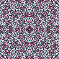 Colorful tribal native pattern, outline style vector