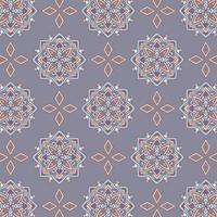 Seamless hand drawn geometric tribal pattern with rhombuses and triangles. Vector navajo design.