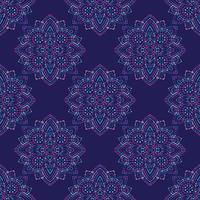 Seamless pattern. Decorative pattern with mandalas in beautiful colors. Vector background