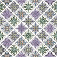 Creative Ethnic Style Square Seamless Pattern. Unique geometric vector swatch. Perfect for screen background, site backdrop, wrapping paper, wallpaper, textile and surface design. Trendy boho tile.
