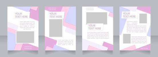 Financial audit service advertising blank brochure layout design. Vertical poster template set with empty copy space for text. Premade corporate reports collection. Editable flyer paper pages vector