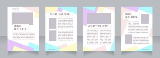 Advocacy service promotion blank brochure layout design. Lawyer. Vertical poster template set with empty copy space for text. Premade corporate reports collection. Editable flyer paper pages vector