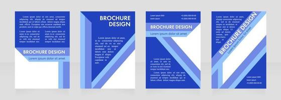 Higher education lecture blank brochure layout design. Teaching material. Vertical poster template set with empty copy space for text. Premade corporate reports collection. Editable flyer paper pages vector