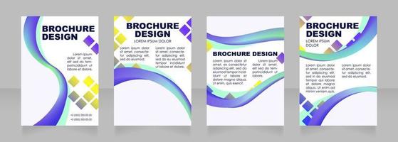 Health care blank brochure layout design. Educate families with children. Vertical poster template set with empty copy space for text. Premade corporate reports collection. Editable flyer paper pages vector