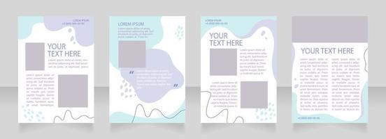 Electronic commerce benefits blank brochure layout design. Online shop. Vertical poster template set with empty copy space for text. Premade corporate reports collection. Editable flyer paper pages vector