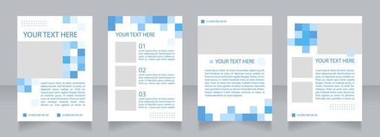 Project management plan blank brochure layout design. Business goals. Vertical poster template set with empty copy space for text. Premade corporate reports collection. Editable flyer paper pages vector