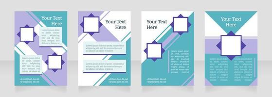 Medical treatment reporting blank brochure layout design. Healthcare. Vertical poster template set with empty copy space for text. Premade corporate reports collection. Editable flyer paper pages vector