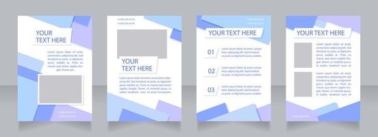 Children hygiene guide blank brochure layout design. Look after kid. Vertical poster template set with empty copy space for text. Premade corporate reports collection. Editable flyer paper pages vector