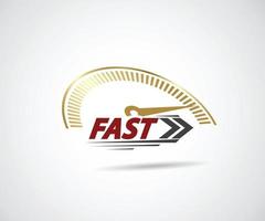 Speed. Logo racing event. Speedometer vector