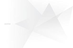 Abstract geometric white and gray color modern background. illustration - Vector