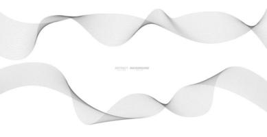 Abstract wavy stripes on a white background isolated. Wave line art, Curved smooth design. Vector illustration EPS 10.