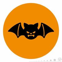 Bat Icon Orange.eps vector