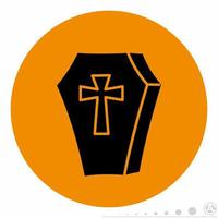 Coffin Icon Orange.eps vector