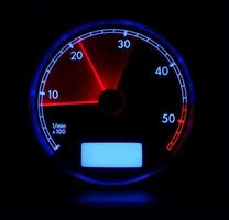 Tachometer in night mod photo