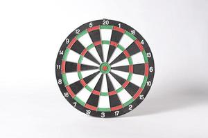 target dart board on gray background. photo