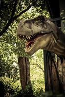 Tyrannosaurus rex in the forest photo