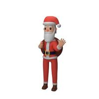 santa character with christmas and new year concept