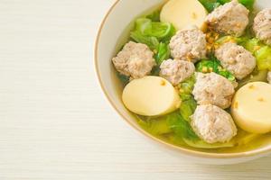 Clear Soup with Tofu and Minced Pork photo