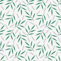 Bamboo Plant Seamless Pattern vector