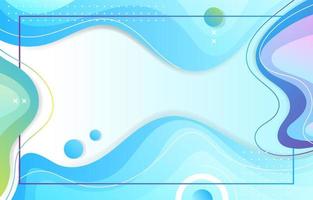 Blue Background With Line Frame vector