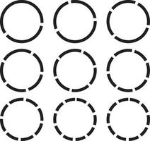 elemento de diseño de círculo. forma geométrica abstracta.eps vector