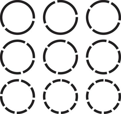 circle Design element. Abstract geometric shape.eps