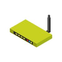 Isometric router on a white background vector