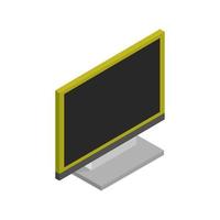 Isometric computer on white background vector