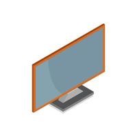 Isometric computer on white background vector