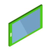 Isometric tablet on a white background vector