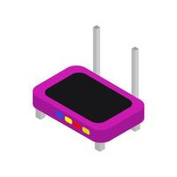 Isometric router on a white background vector