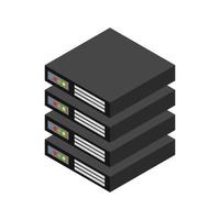 Isometric server on a white background vector