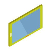 Isometric tablet on a white background vector