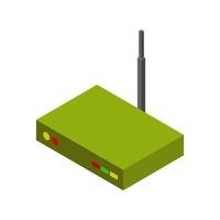 Isometric router on a white background vector