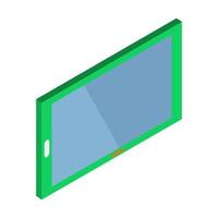 Isometric tablet on a white background vector