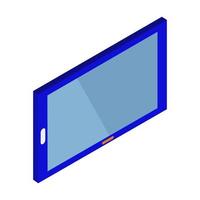 Isometric tablet on a white background vector