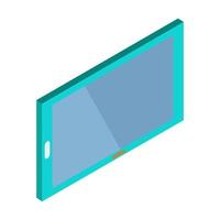 Isometric tablet on a white background vector